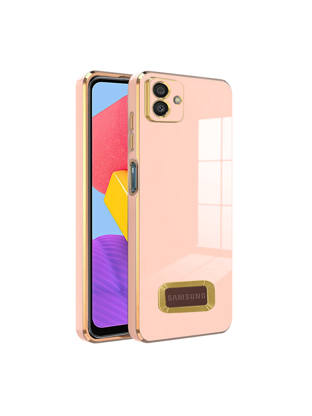 

Karwan Camera Protection Samsung M13 Back Case, Peach