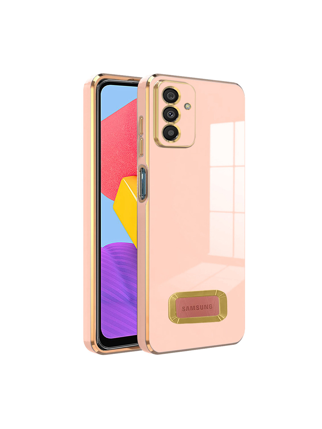 

Karwan Camera Protection Samsung M13 Back Case, Peach