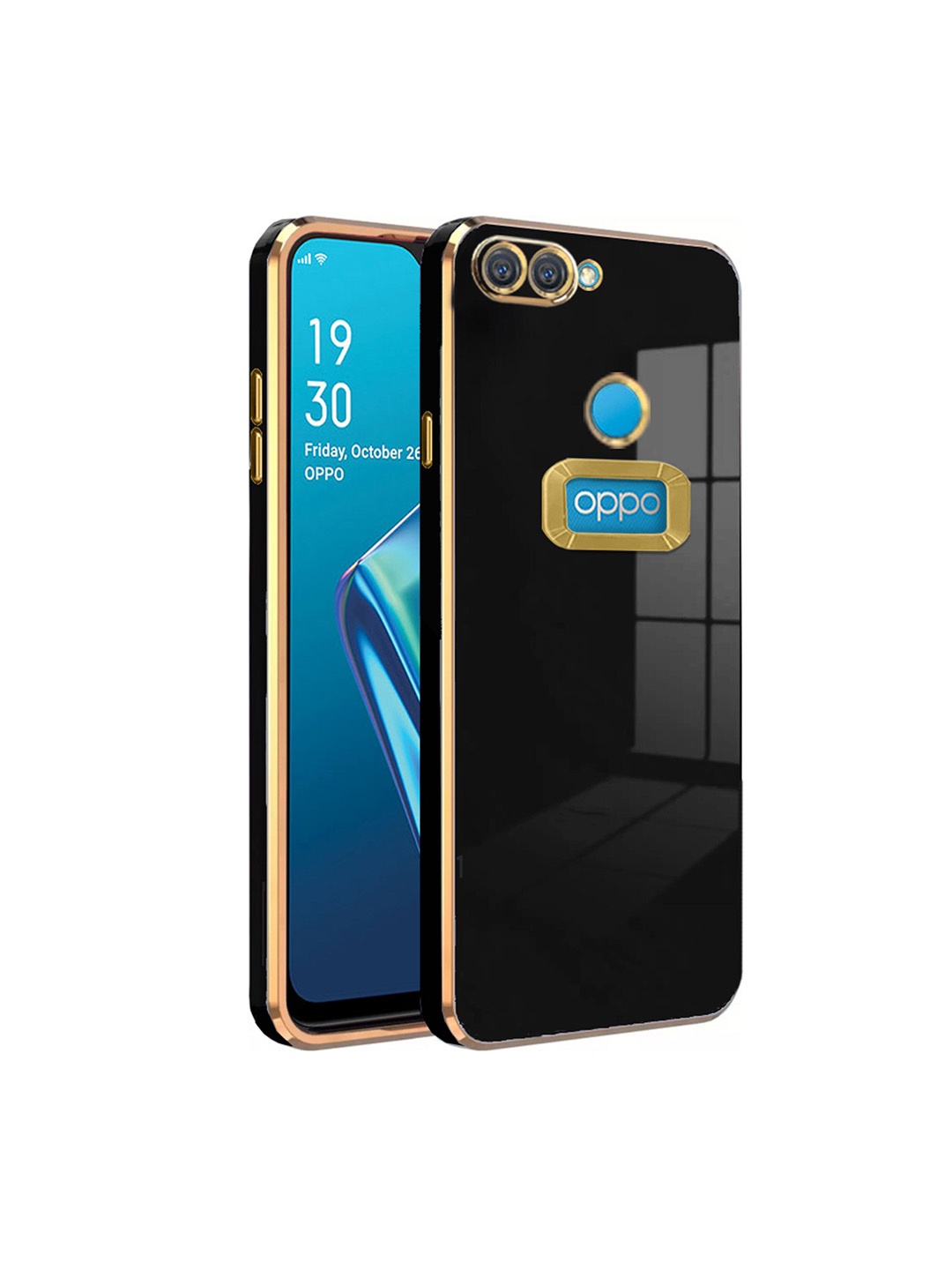 

Karwan Camera Protection Oppo A 12 Back Case, Black