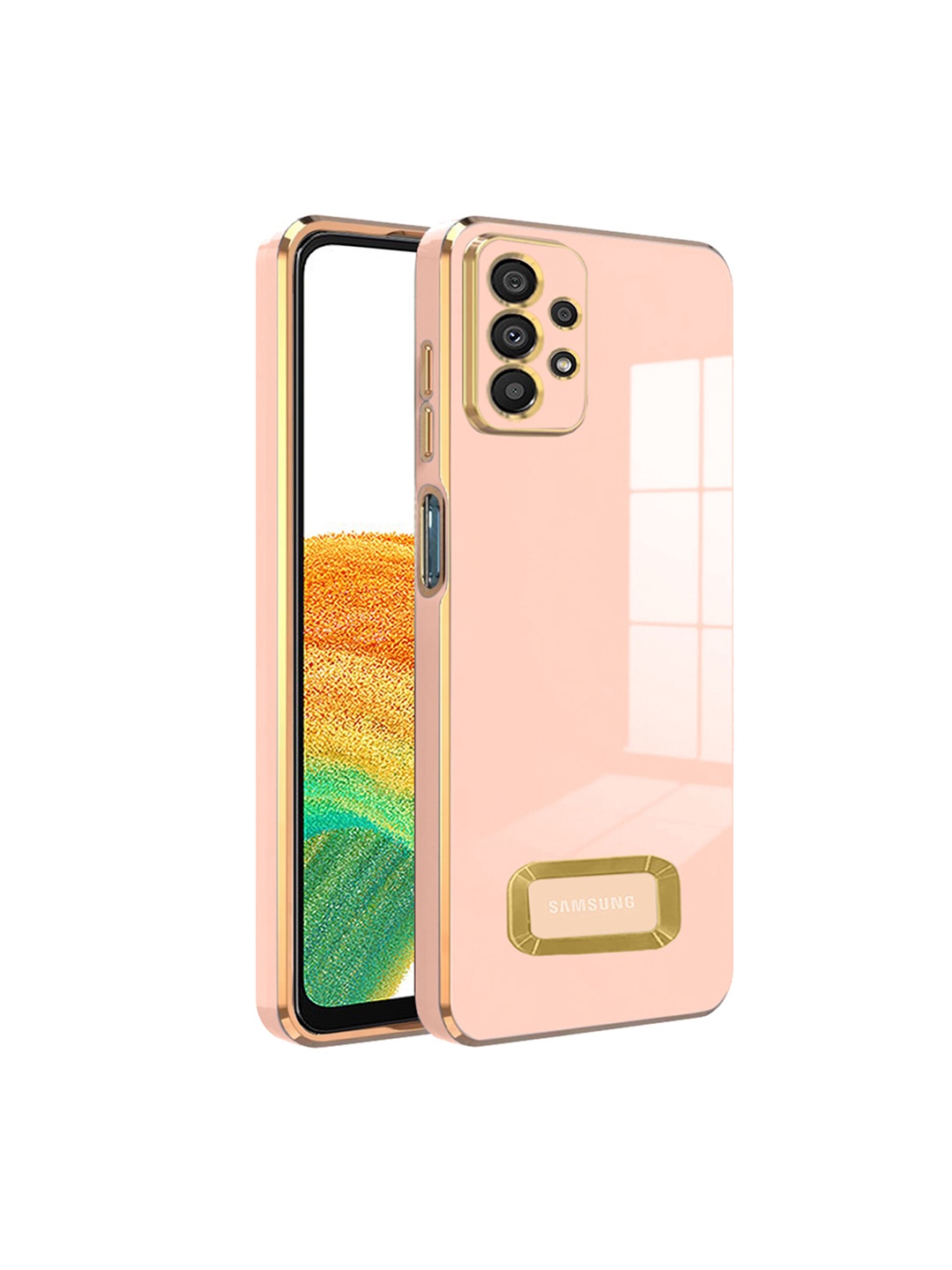 

Karwan Camera Protection Samsung A23 Back Case, Peach