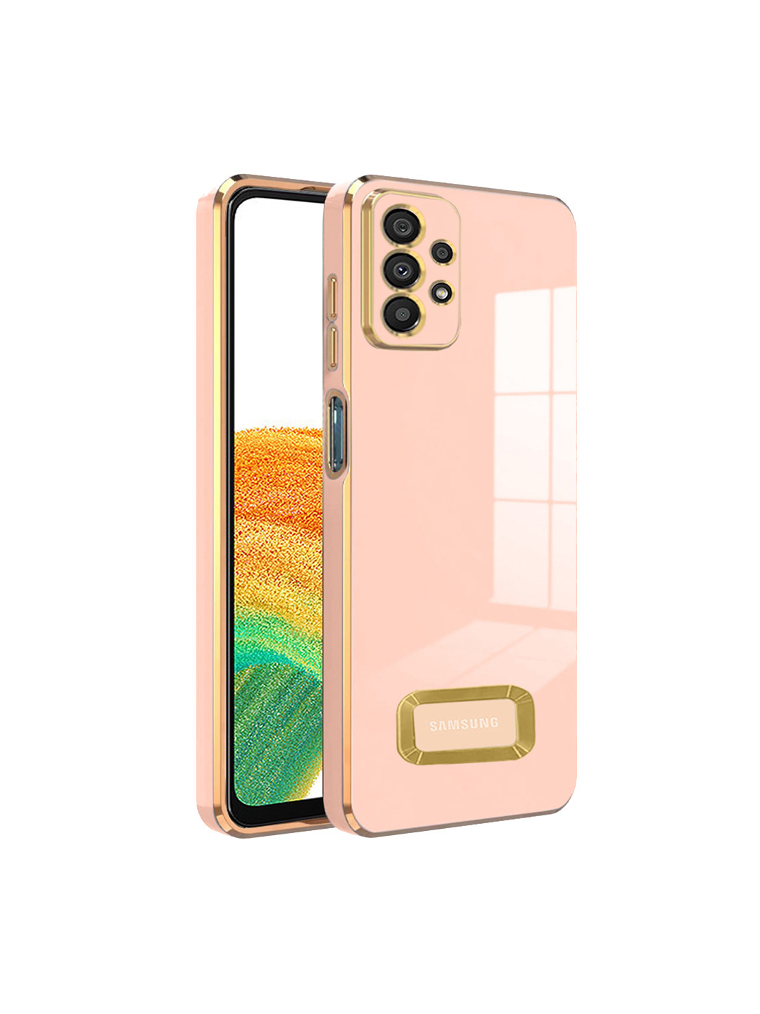 

Karwan Camera Protection Samsung A32 Back Case, Pink