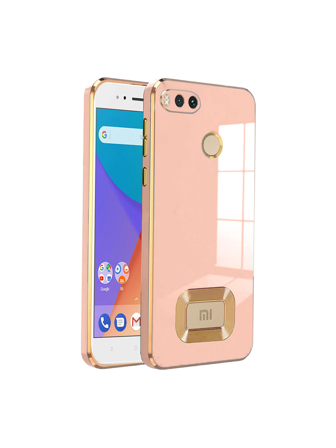 

Karwan Camera Protection MI A1 2022 Back Case, Pink