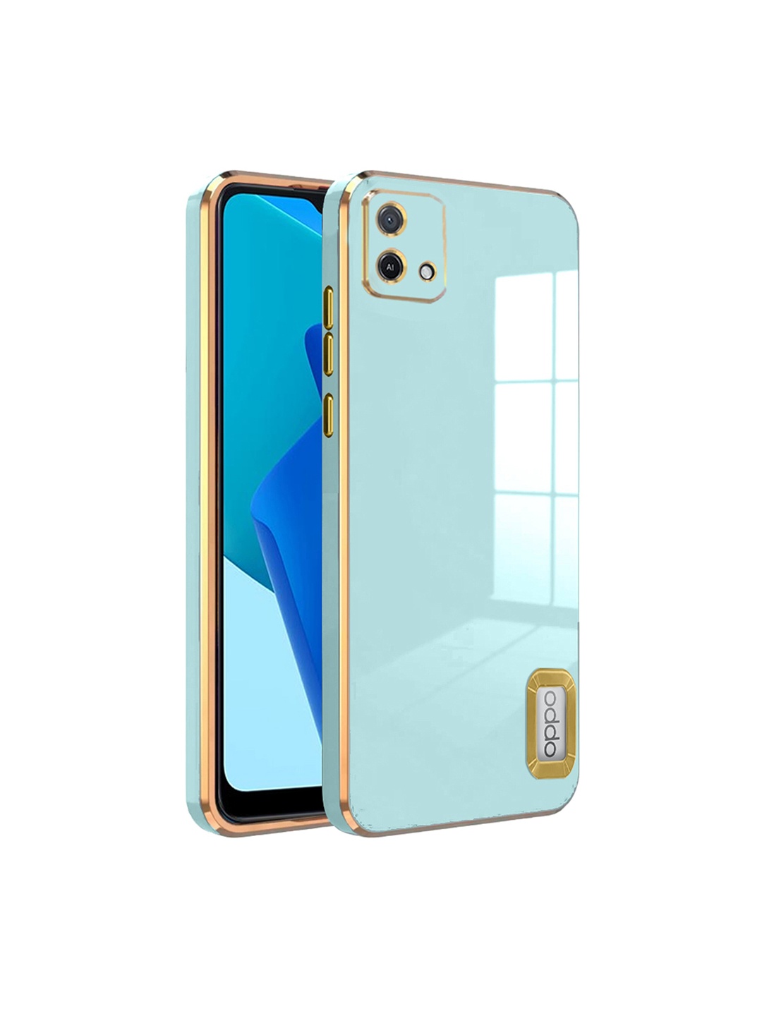 

Karwan Camera Protection Oppo A 16K Phone Back Case, Sea green