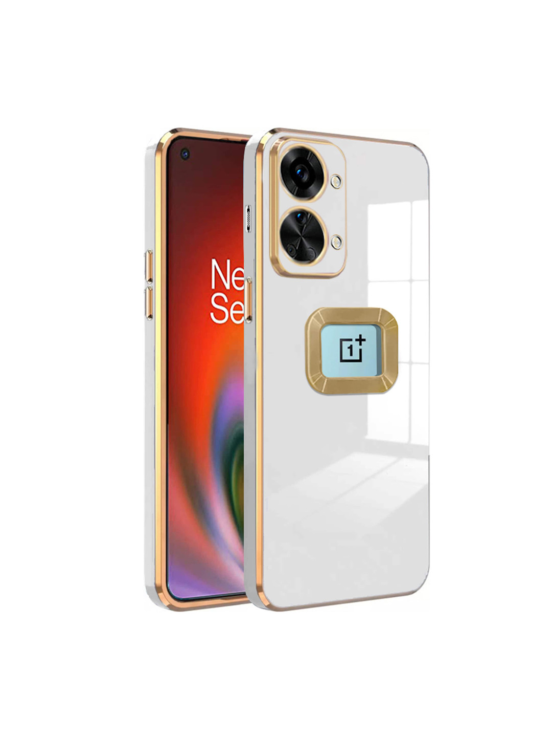 

Karwan Camera Protection Oneplus Nord 2T Back Case, White