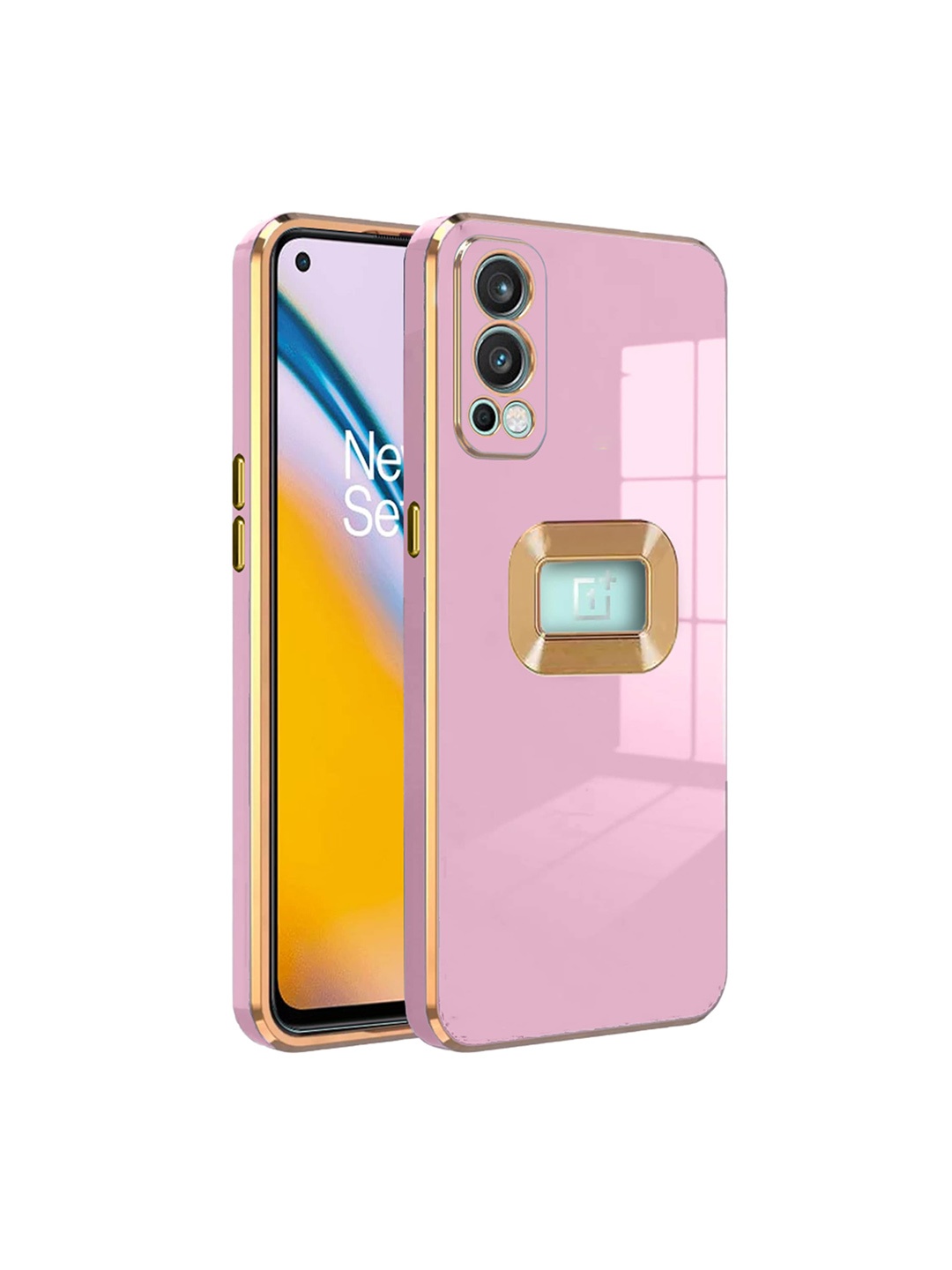 

Karwan Camera Protection Oneplus Nord 2 Back Case, Pink