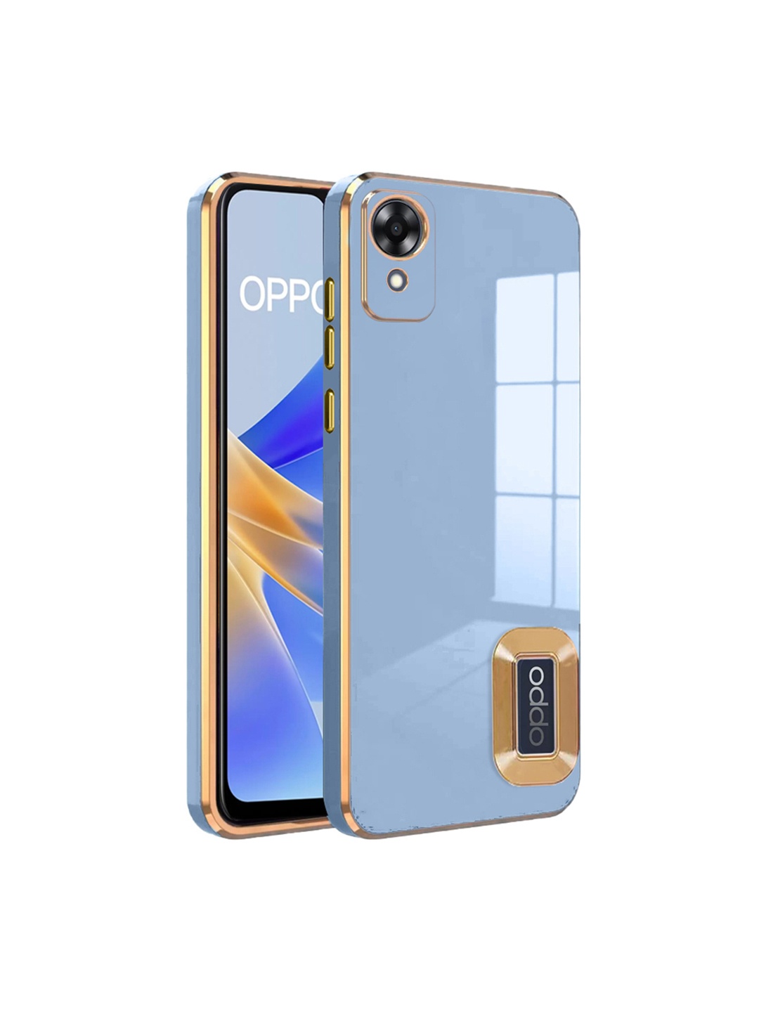 

Karwan Camera Protection Oppo A 17K Back Case, Blue