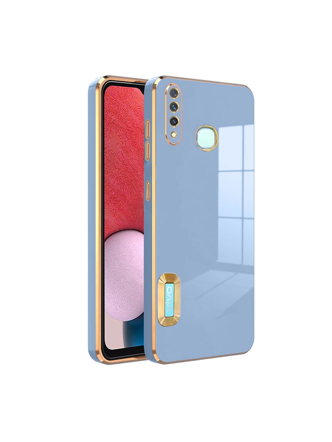 

Karwan Camera Protection Vivo Y19 Back Case, Blue