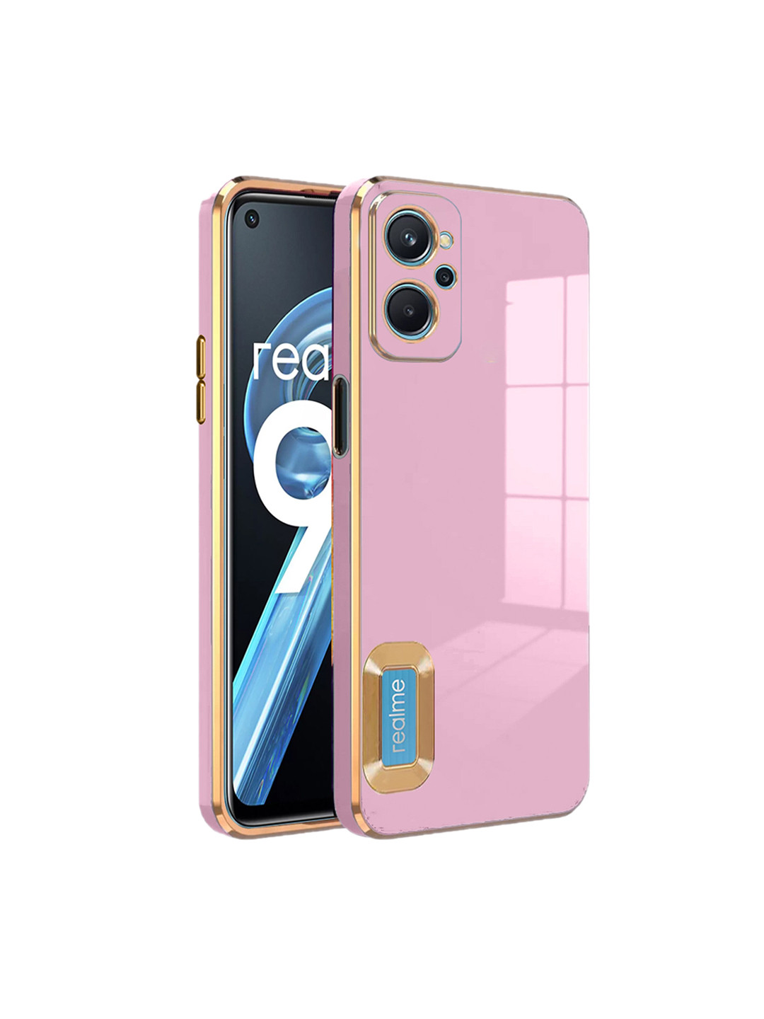 

Karwan Camera Protection Realme 9i Back Case, Pink