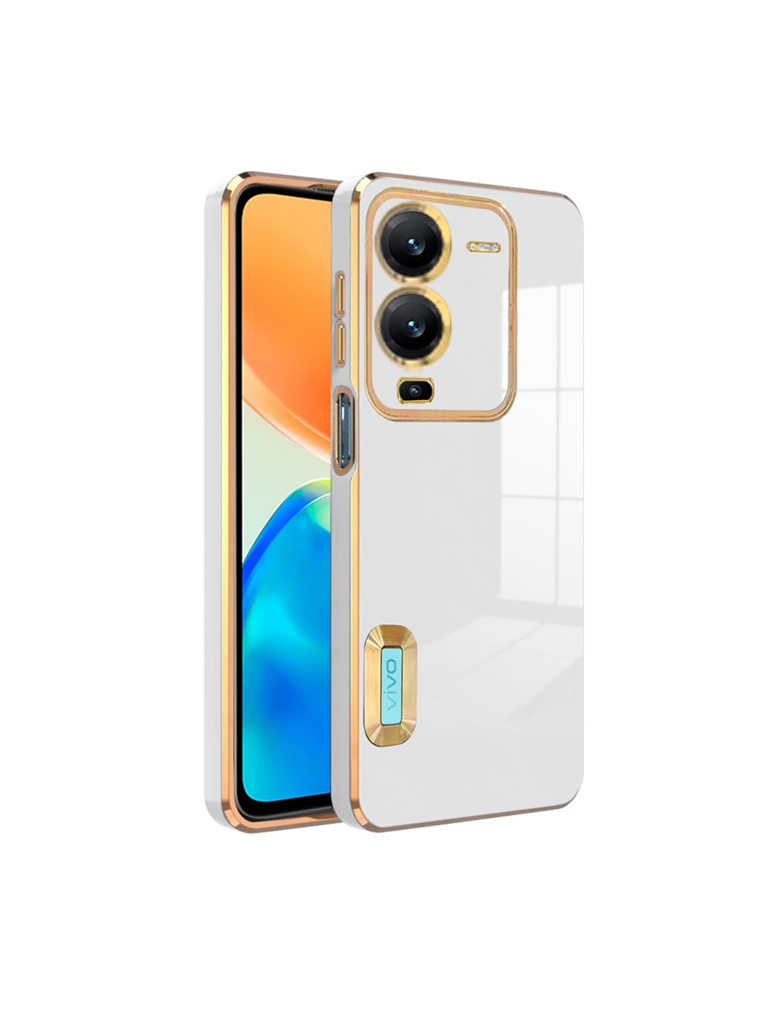 

Karwan Camera Protection Vivo V25 Pro Back Case, White