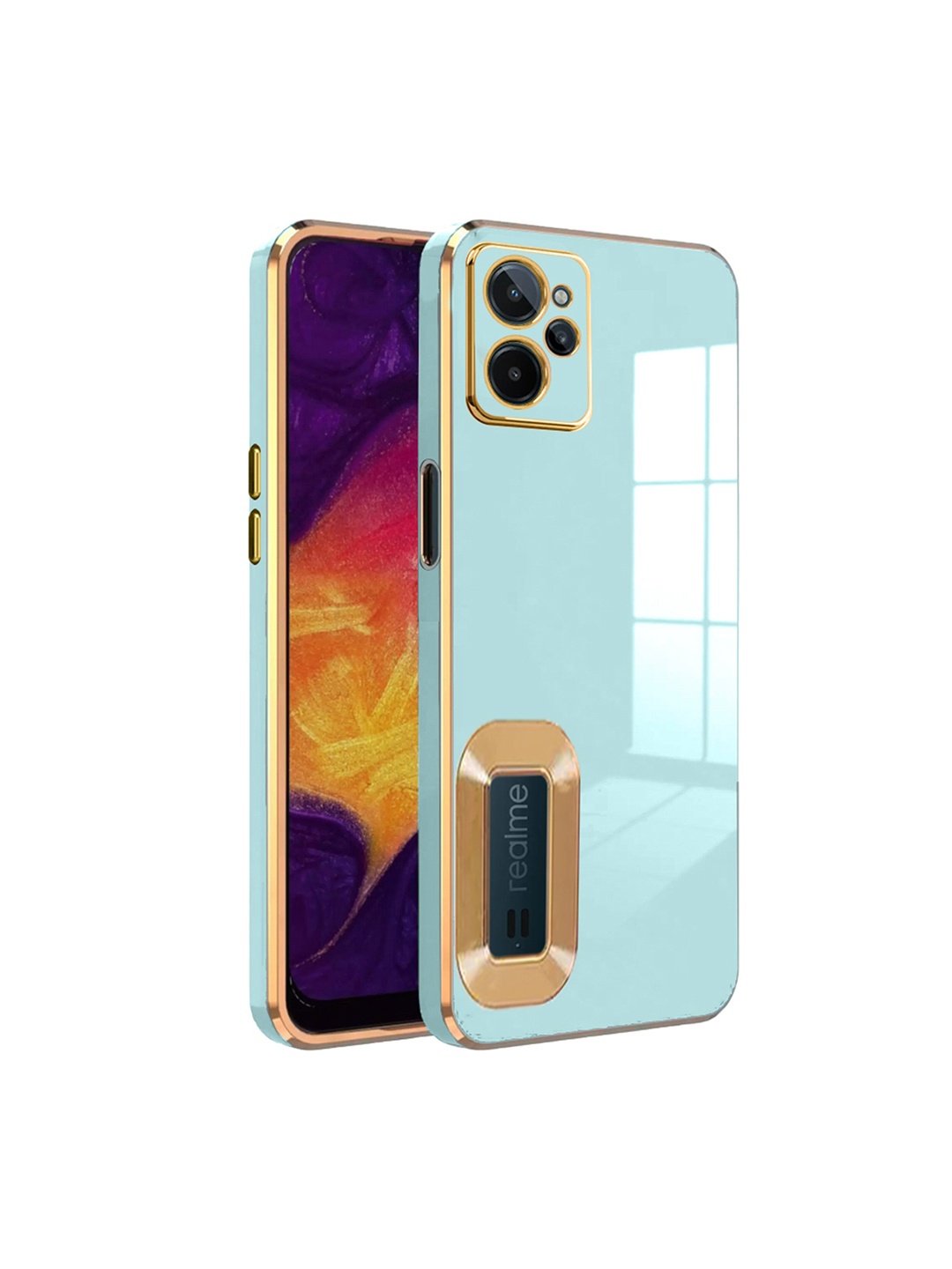 

Karwan Camera Protection Realme C31 Phone Back Case, Sea green