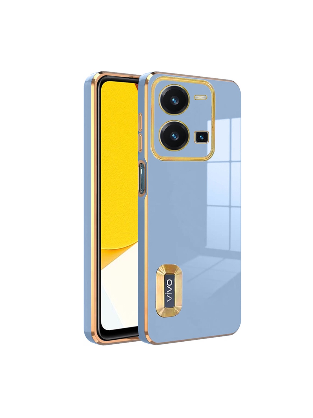 

Karwan Camera Protection Vivo Y35 Back Case, Blue