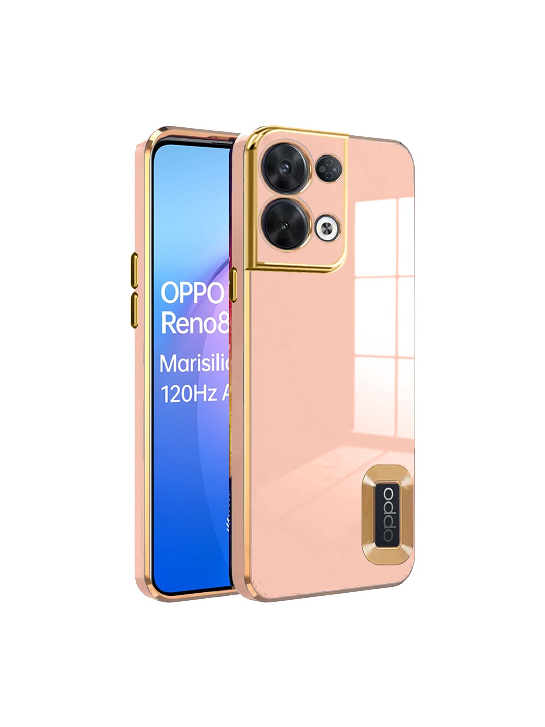 

Karwan Camera Protection Oppo Reno 8 Pro Back Case, Pink