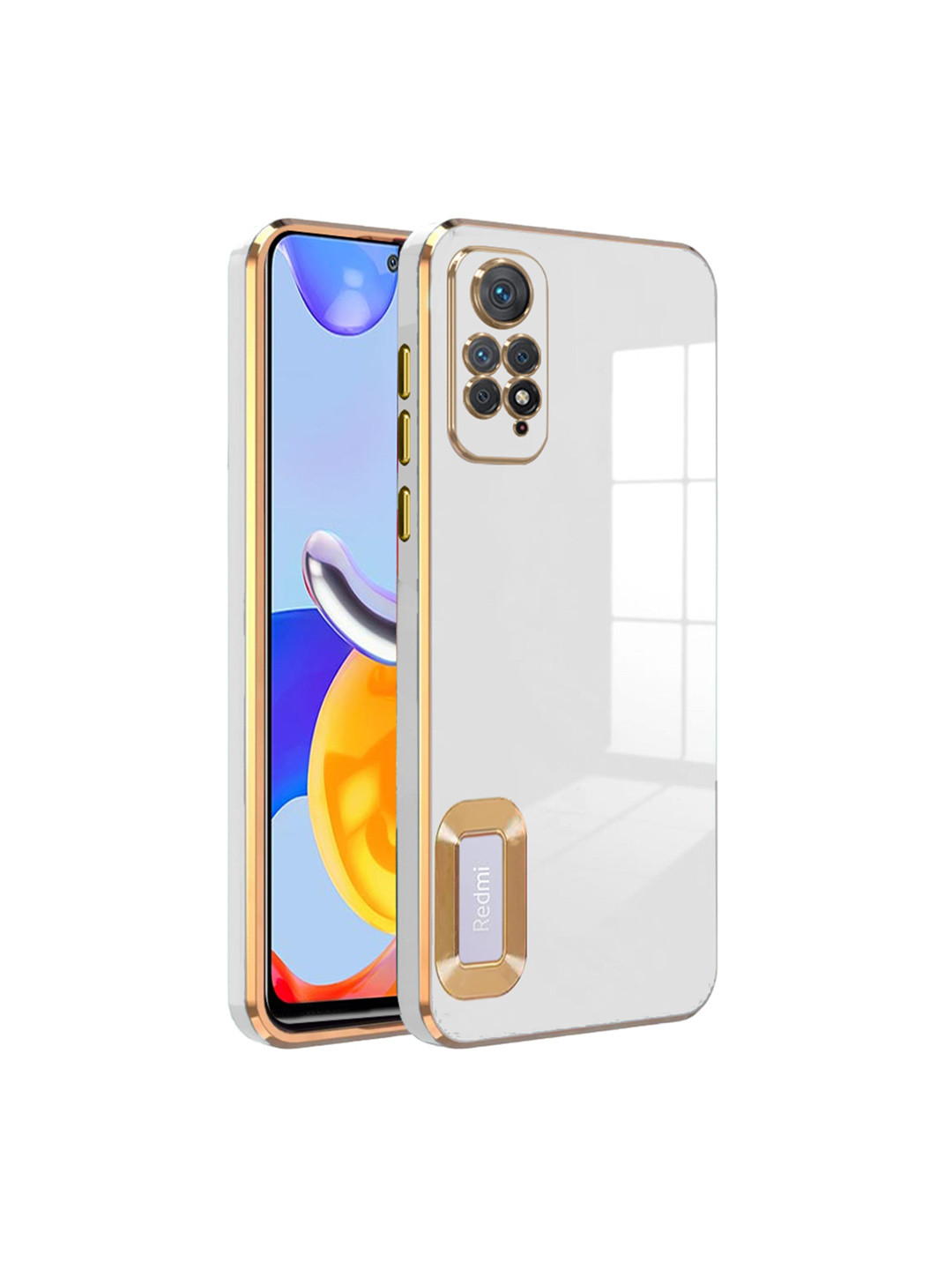 

Karwan Camera Protection MI Note 11 Phone Back Case, White