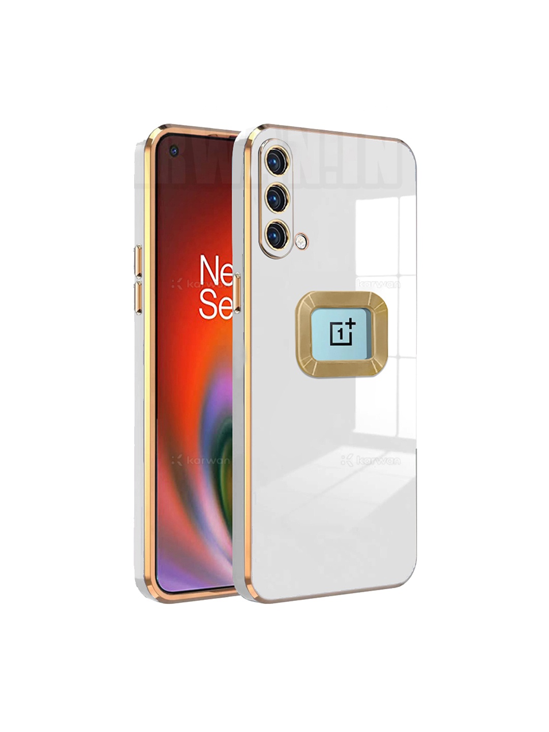 

Karwan Oneplus Nord CE Liquid Silicone Phone Back Case, White