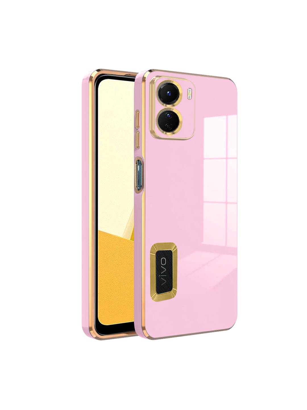 

Karwan Vivo Y16 Liquid Silicone Back Case, Pink