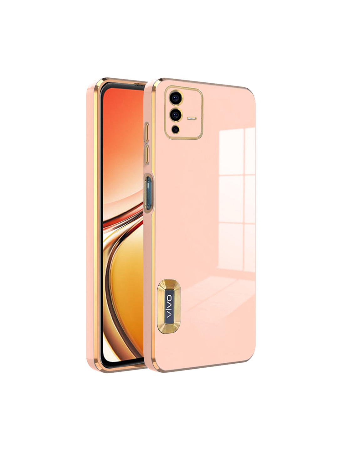 

Karwan Vivo V23 5G Liquid Silicone Back Case, Pink