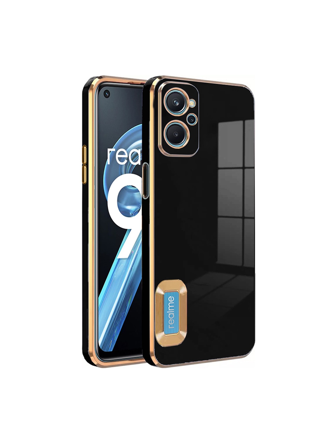 

Karwan Realme 9i Liquid Silicone Phone Back Case, Black