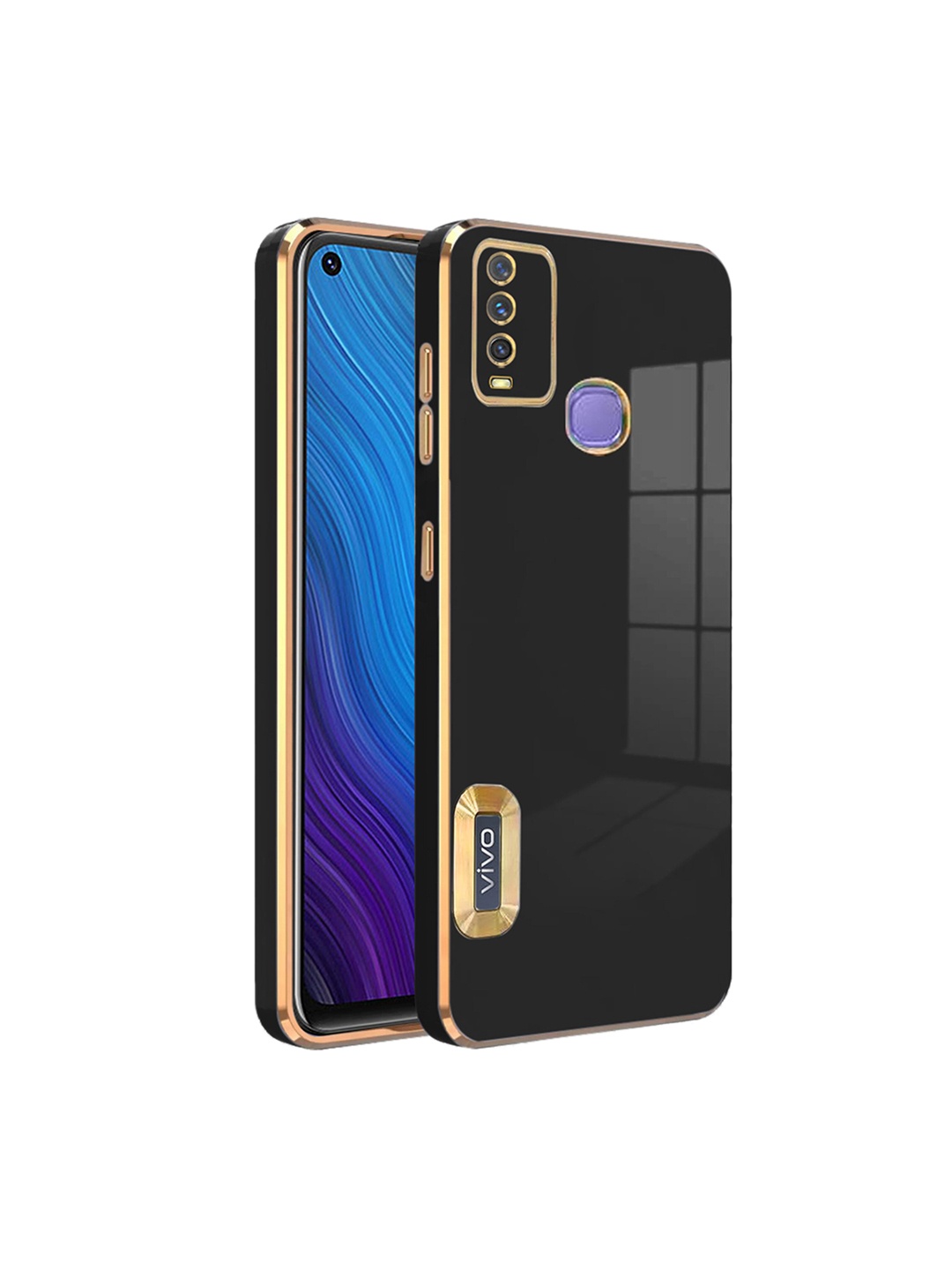 

Karwan Vivo Y50 Liquid Silicone Phone Back Case, Black