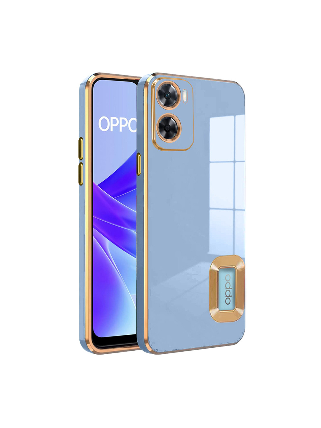 

Karwan Oppo A57 2020 Liquid Silicone Phone Back Case, Blue