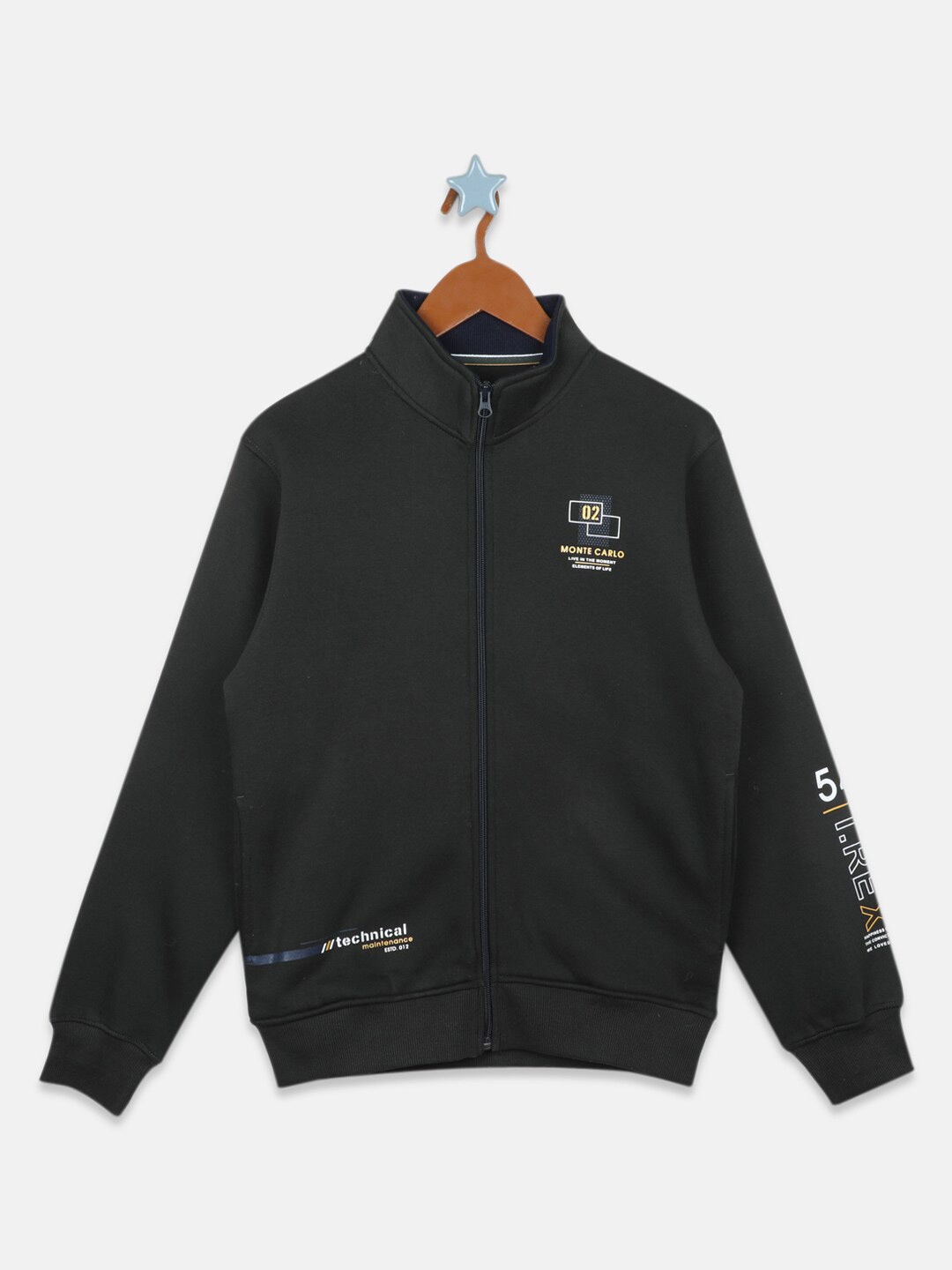 

Monte Carlo Boys Mock Collar Sweatshirt, Black