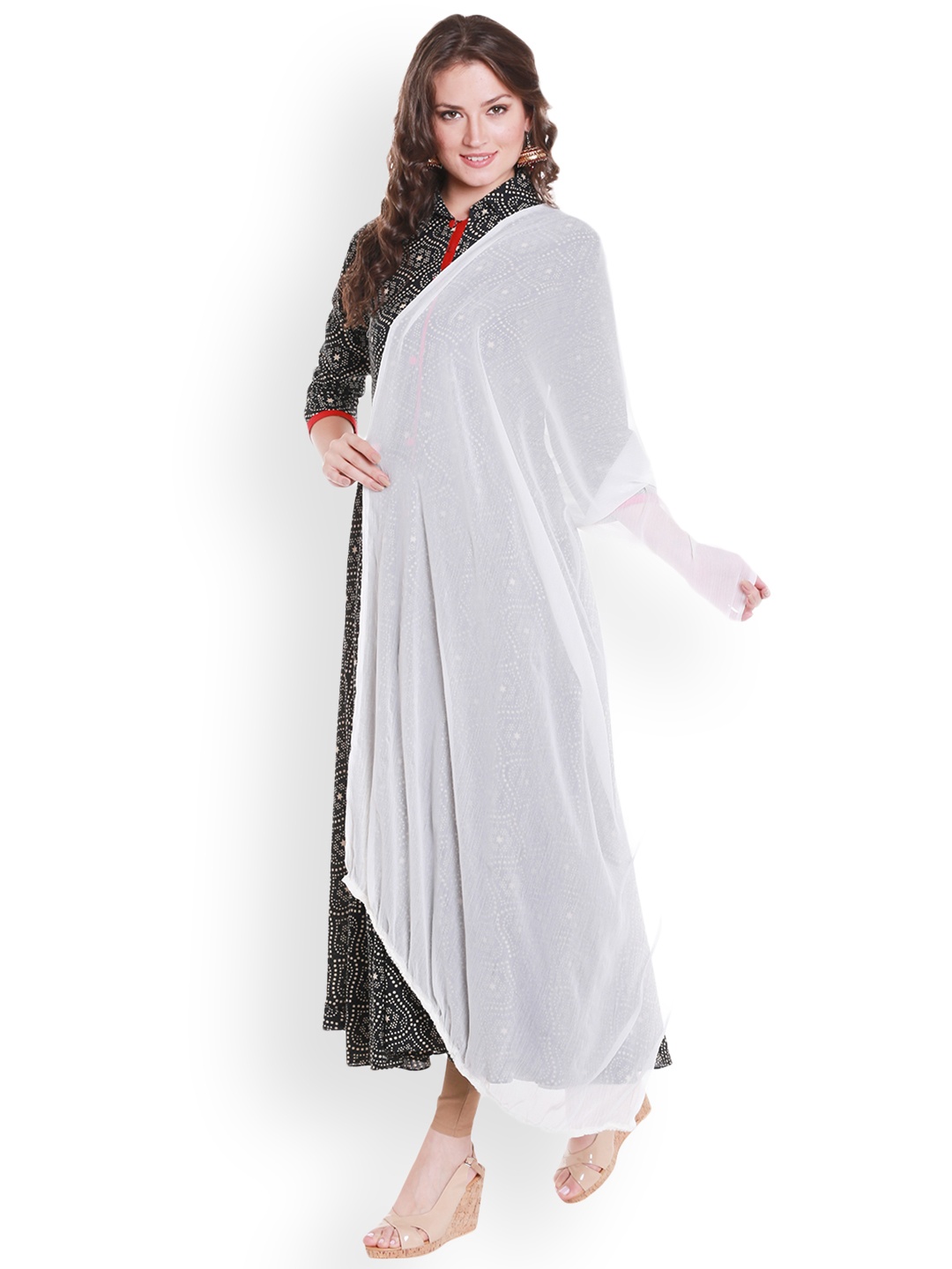 

Dupatta Bazaar Off-White Dupatta