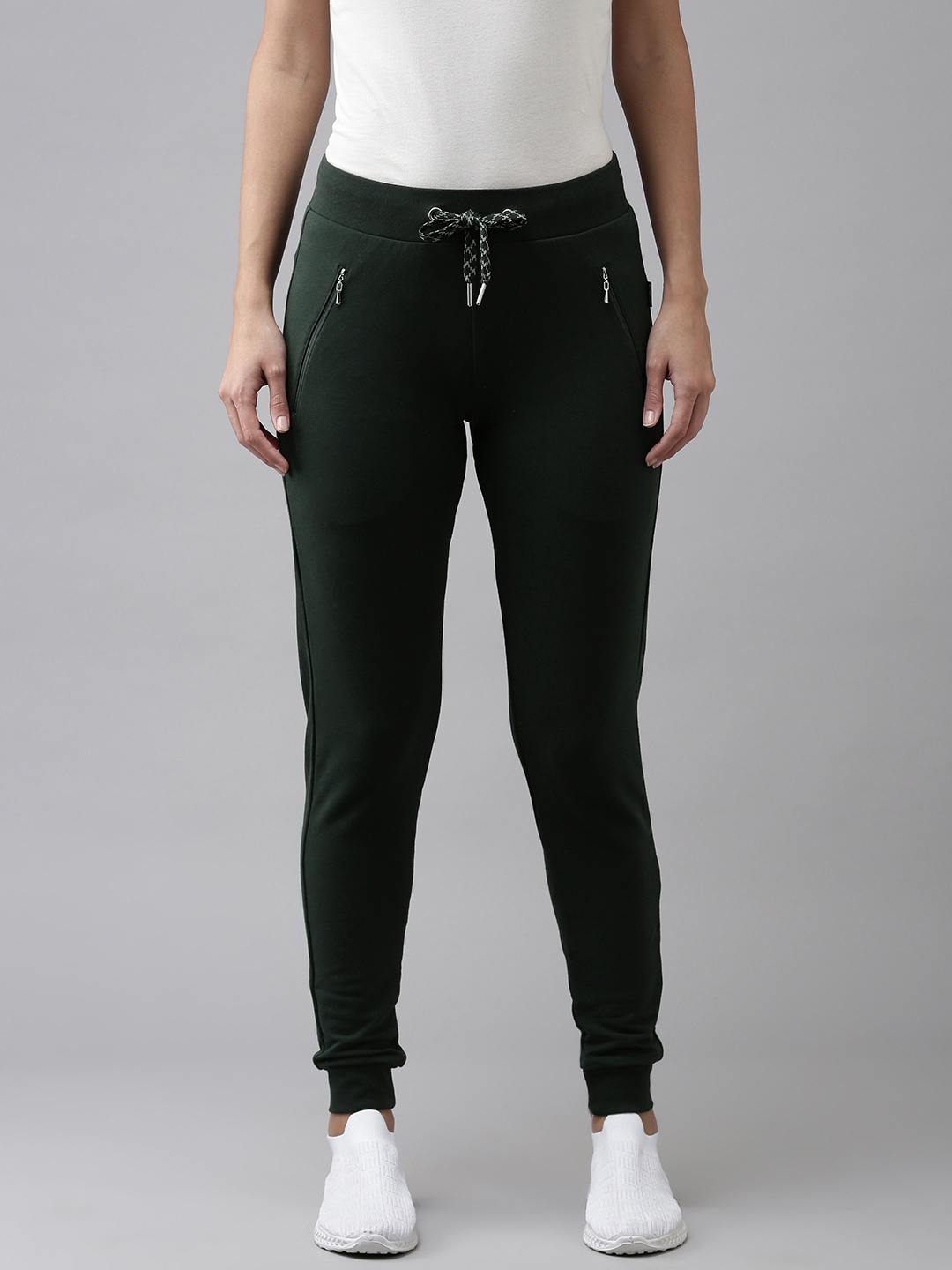 

Van Heusen Athleisure Women Scarab Solid Smart Tech+ Easy Stain Release Travel Pants, Green