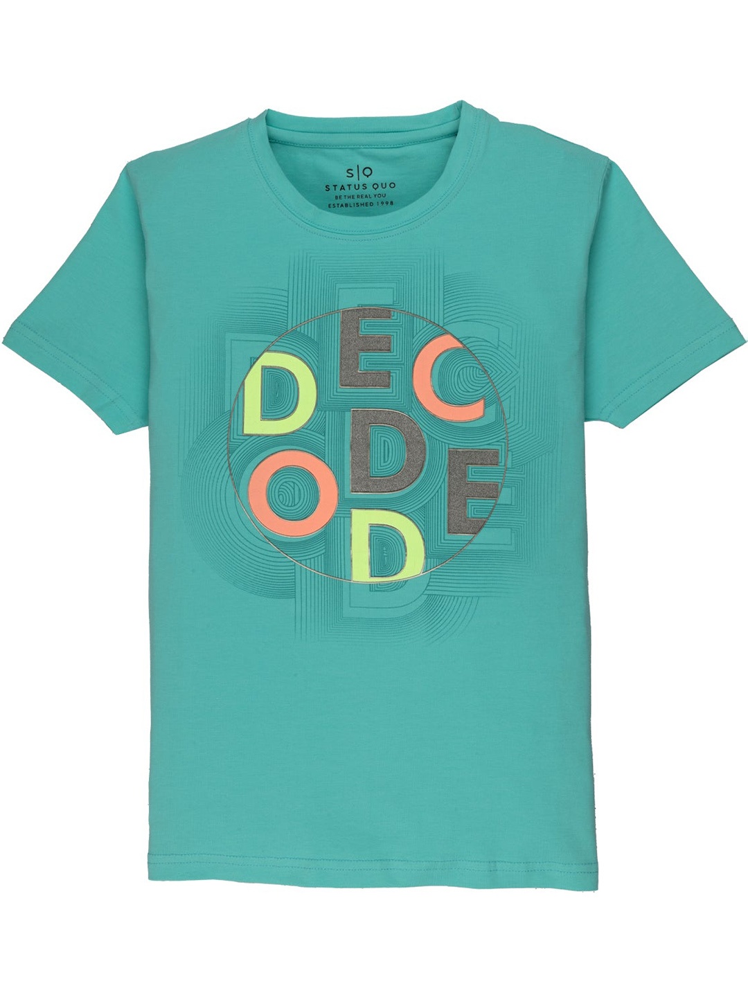 

Status Quo Boys Printed Round Neck Cotton T-shirt, Blue
