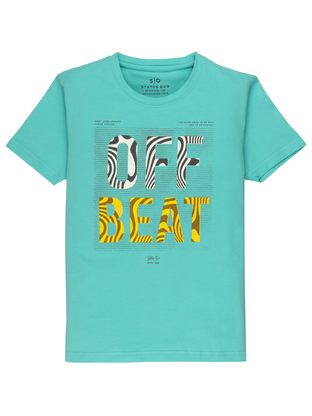 

Status Quo Boys Printed Cotton T-shirt, Blue