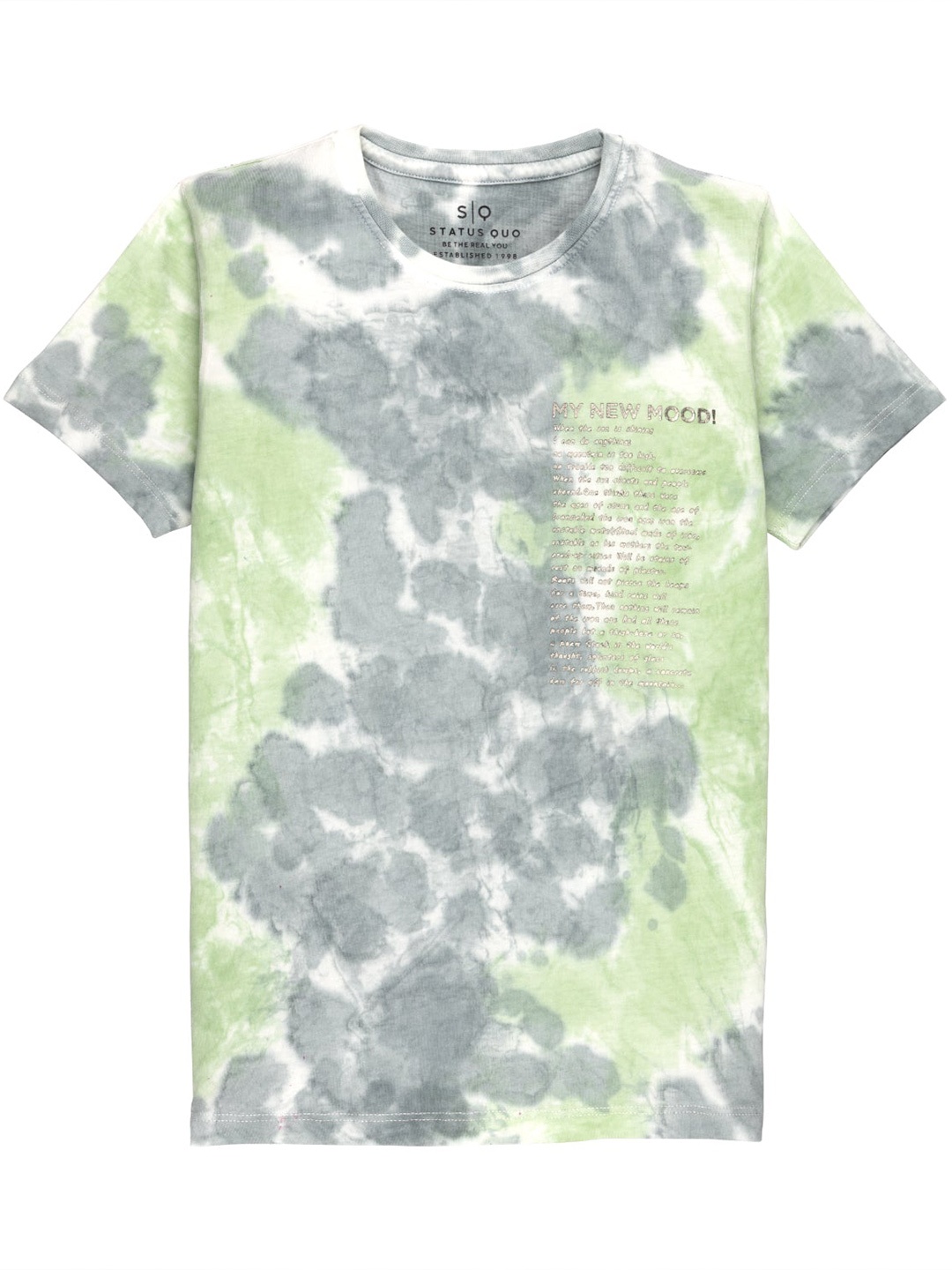 

Status Quo Boys Tie & Dye Dyed Cotton T-shirt, Green