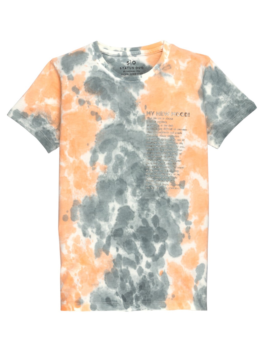 

Status Quo Boys Tie & Dye Cotton T-shirt, Orange