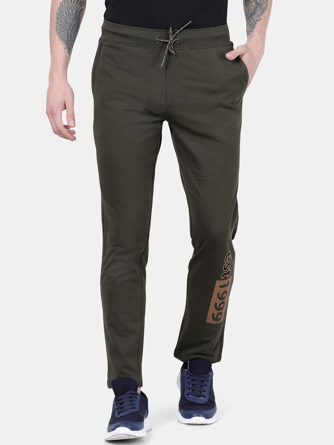 

t-base Men Mid-Rise Joggers, Olive