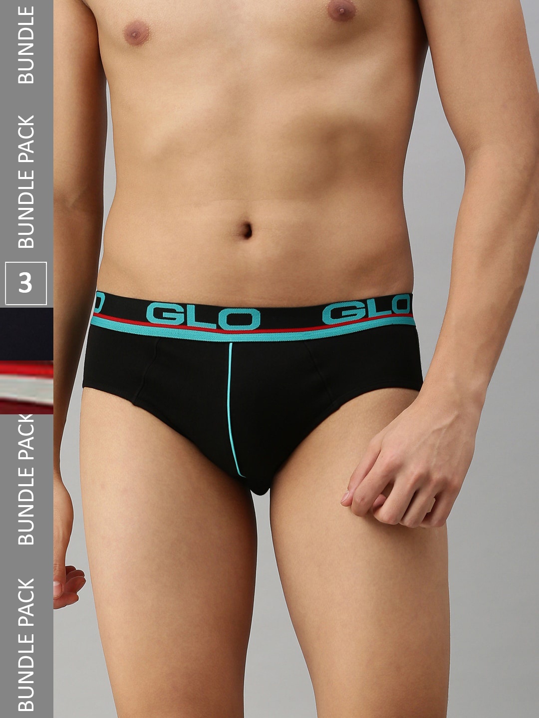 

Lux Cozi Men Plus Size Pack Of 3 Mid-Rise Basic Briefs COZI_GLO_BRIEF_BLK-NB-MRN_3PC, Maroon