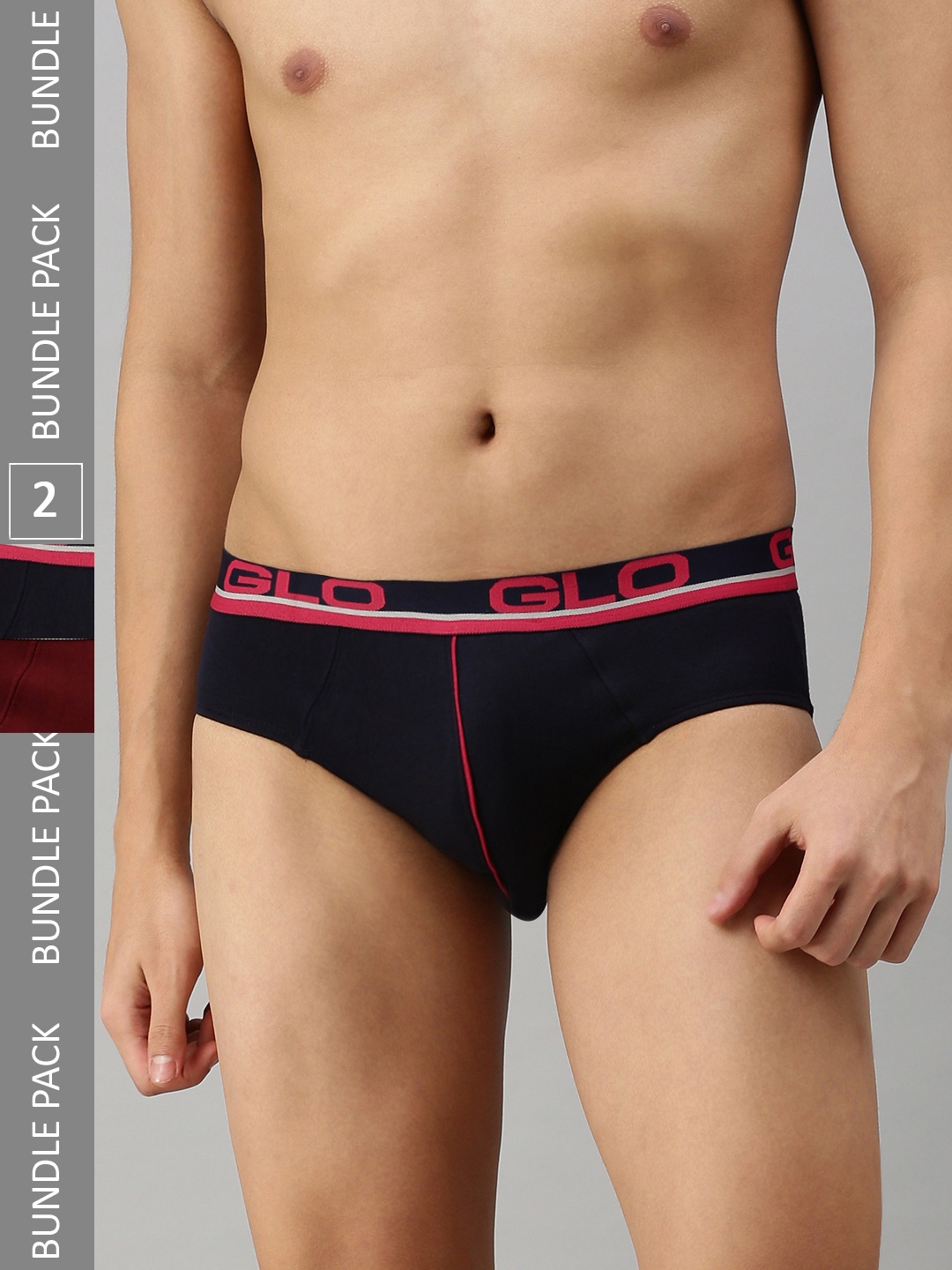 

Lux Cozi Men Pack of 2 Anti-Odour Basic Briefs COZI_GLO_BRIEF_MRN-NB_2PC, Black