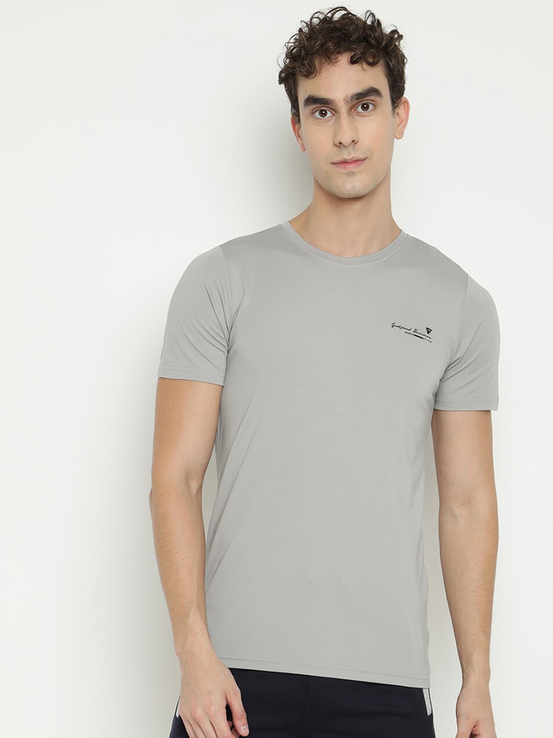 

V2 Value & Variety Men Round Neck T-shirt, Grey