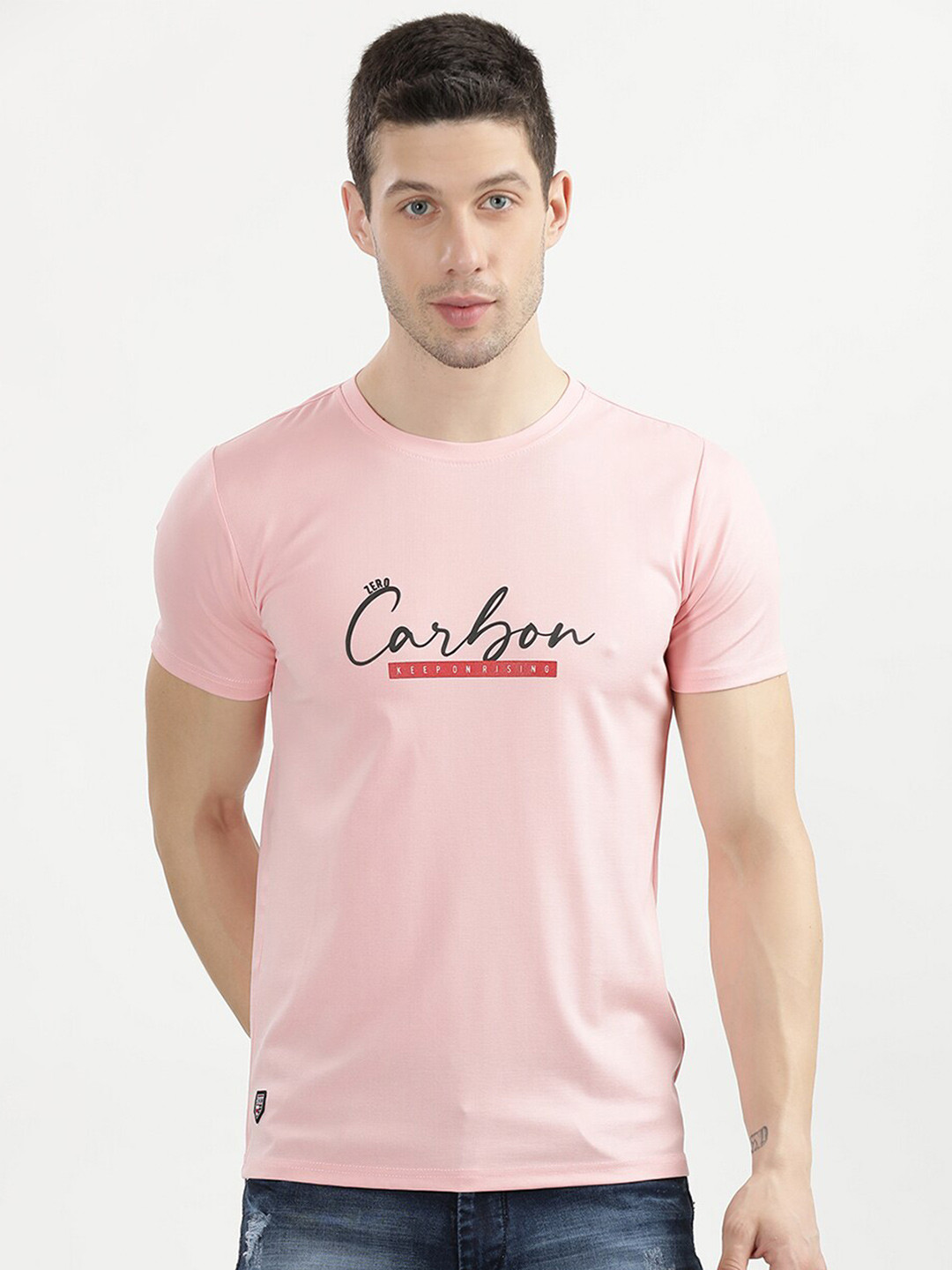 

V2 Value & Variety Men Round Neck T-shirt, Pink