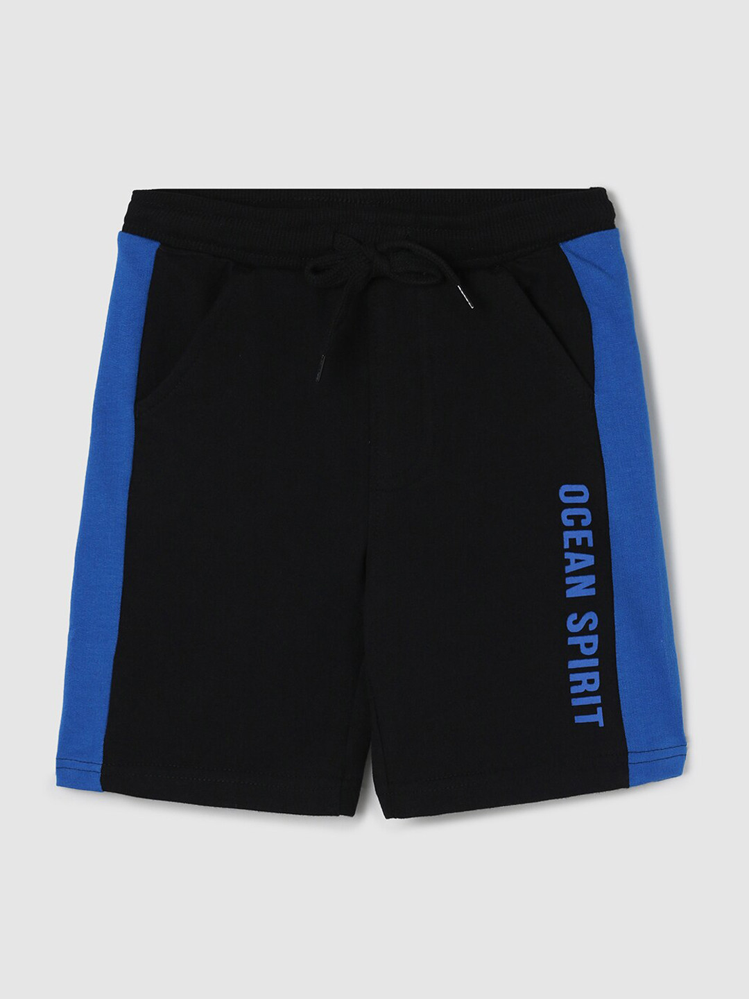 

max Boys Mid Rise Pure Cotton Regular Shorts, Black