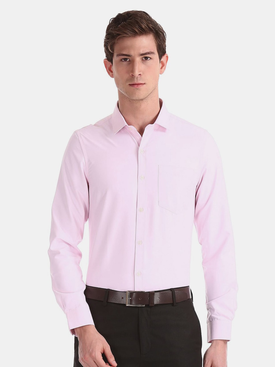 

V-Mart Men Formal Cotton Shirt, Pink