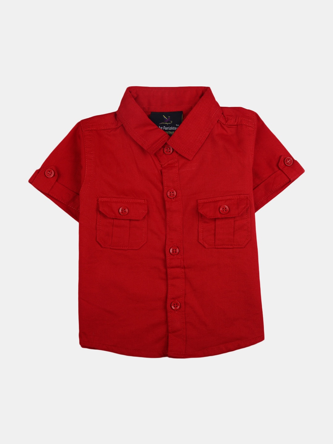 

V-Mart Kids Classic Casual Cotton Shirt, Red