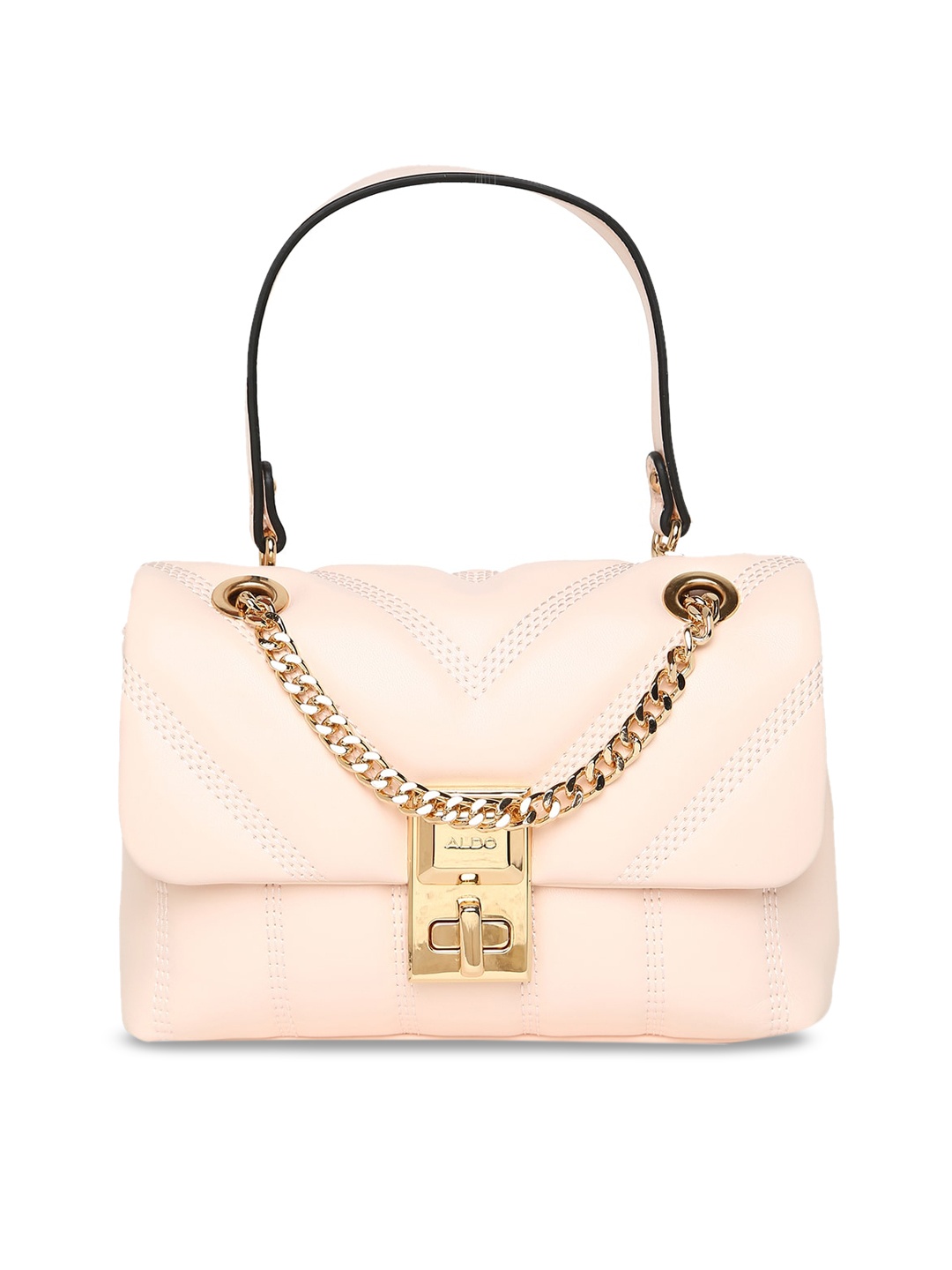 

ALDO Structured Handheld Bag, Cream