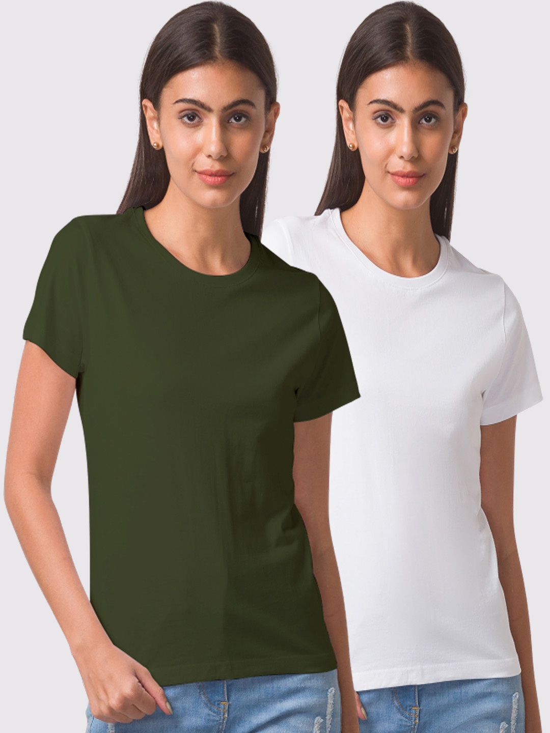 

FashionRack Women Pack Of 3 Cotton Lounge Tshirtss, White