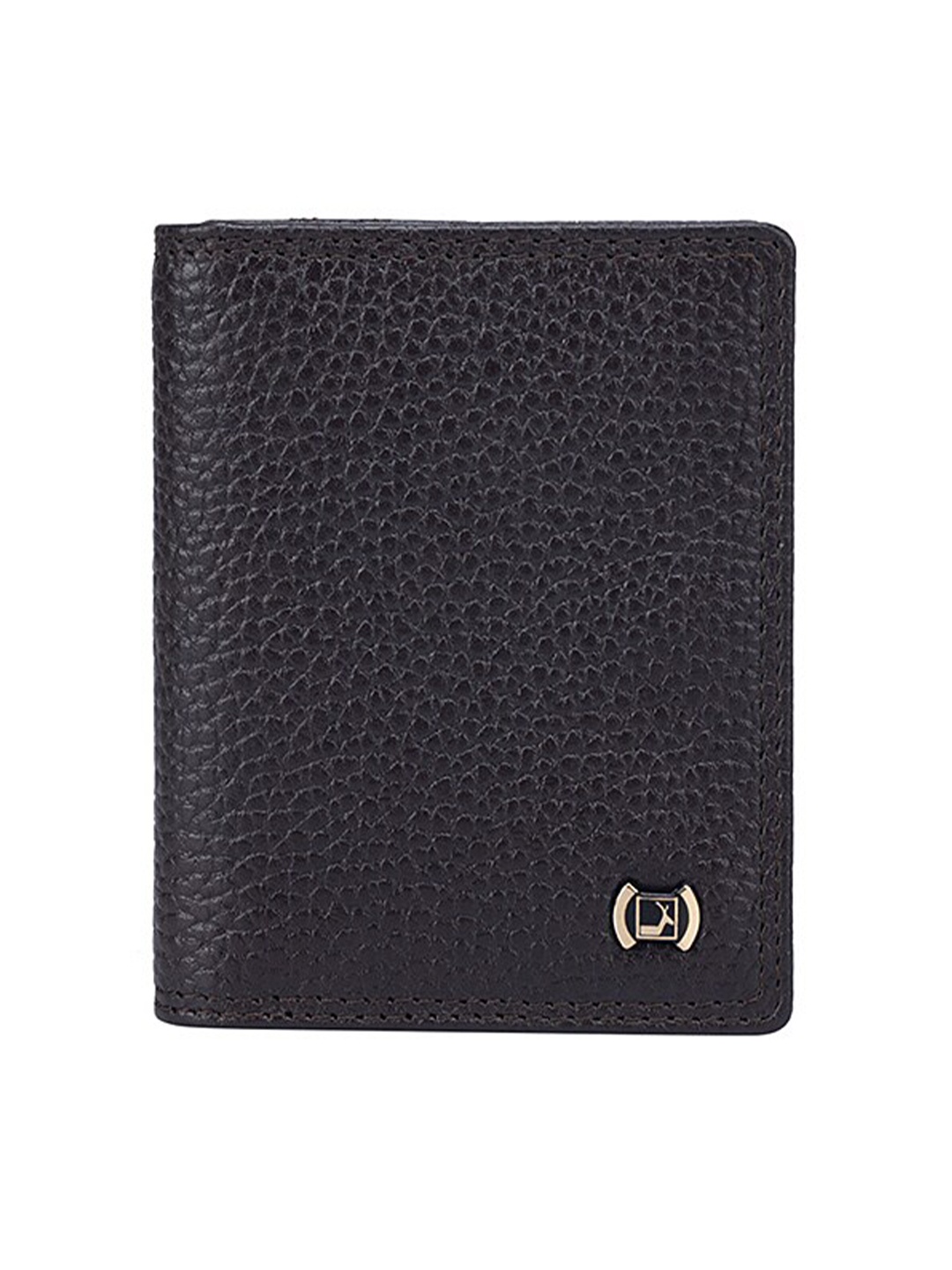 

Da Milano Men Textured Leather Card Holder, Brown