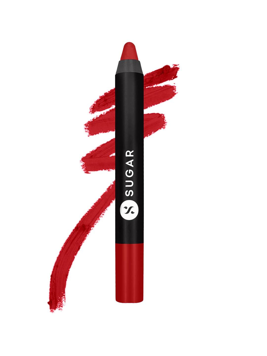 

SUGAR Matte As Hell Crayon Lipstick with Sharpener - Scarlett O'hara 01, Red