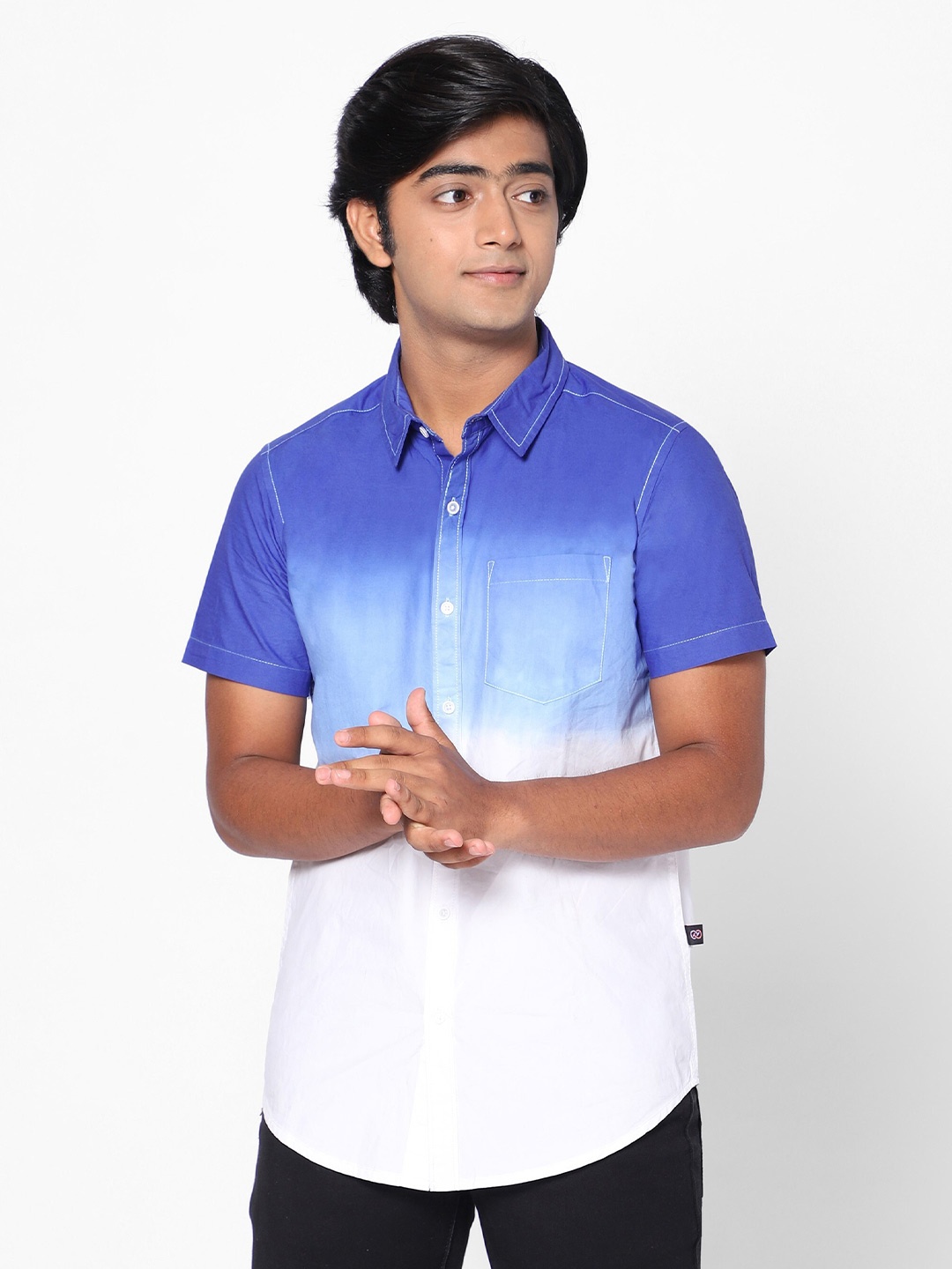 

TeenTrums Boys Slim Fit Casual Shirt, Blue