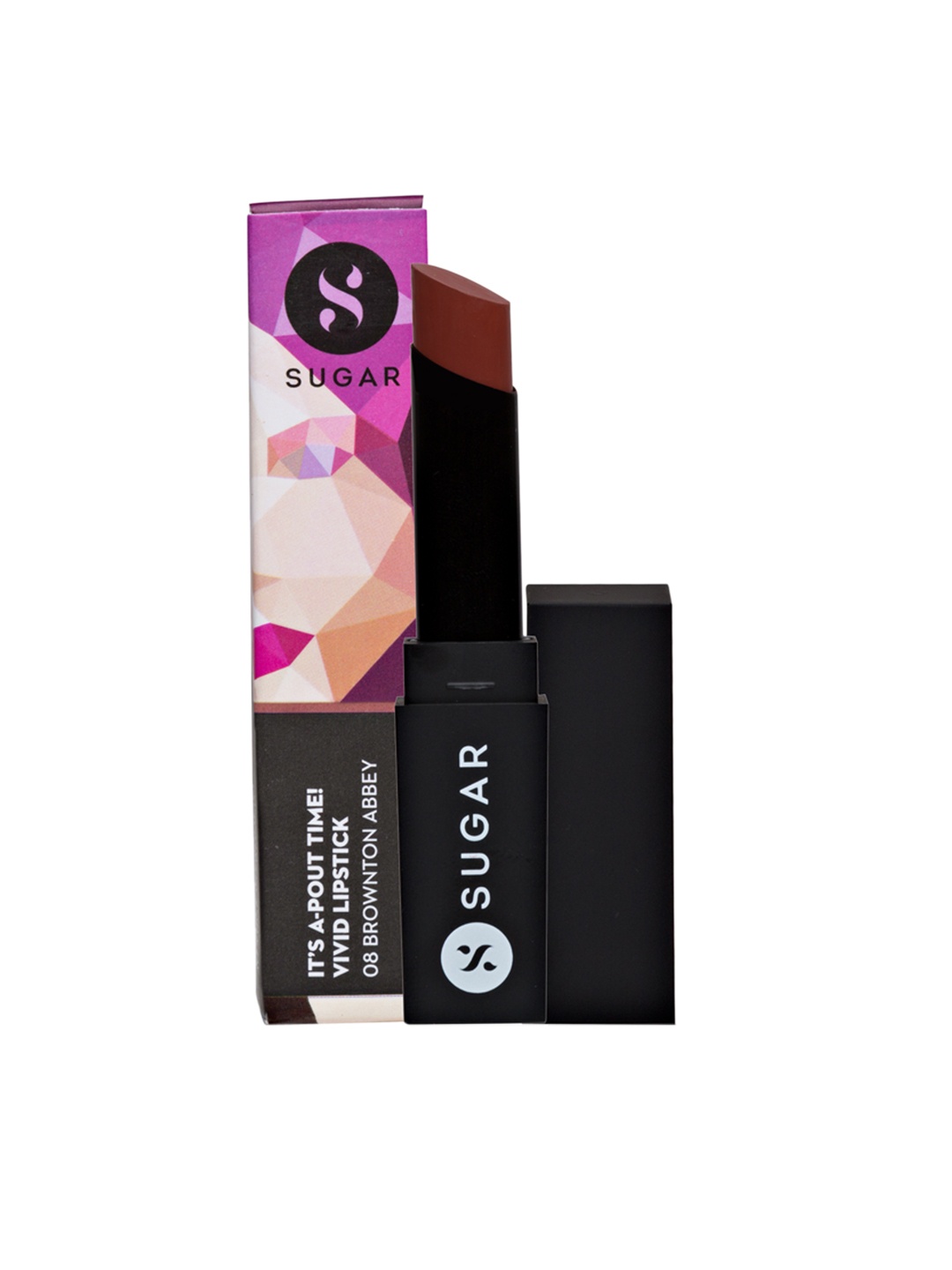

SUGAR Its A Pout Time Brownton Abbey Vivid Lipstick 08 (Peach Brown)