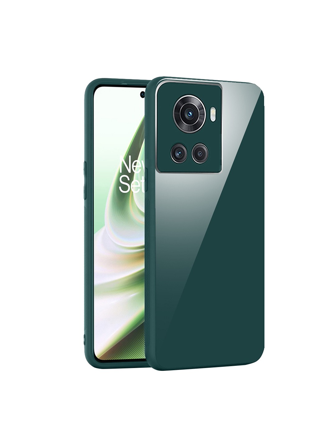

Karwan Shock Proof OnePlus 10R 5G Phone Back Cover, Green