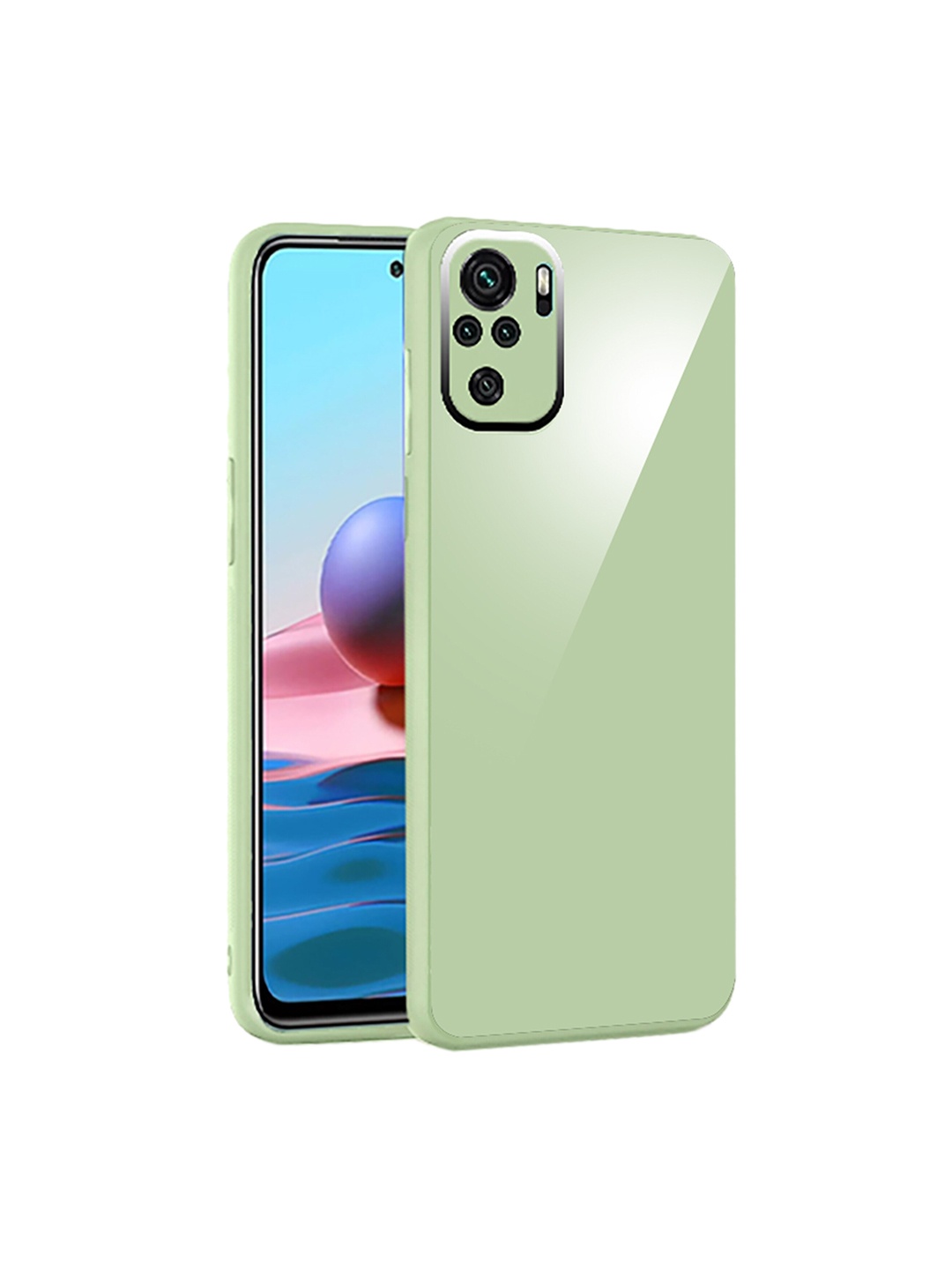 

Karwan Shock Proof Mi Redmi Note 10 Phone Back Cover, Green