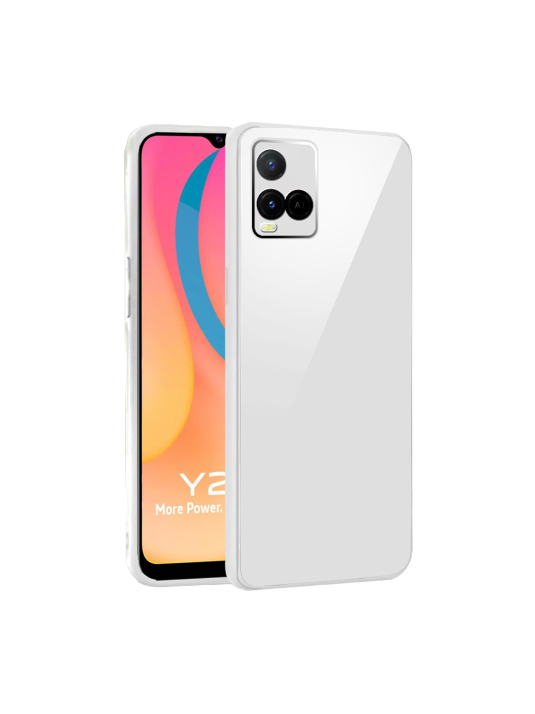 

Karwan Design Vivo Y21 Phone Back Case, White