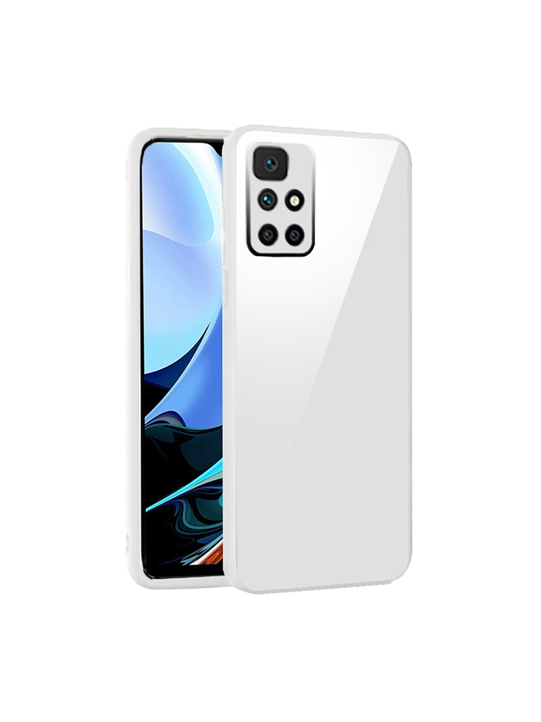 

Karwan Shock Proof REDMI 10 Prime Phone Back Case, White