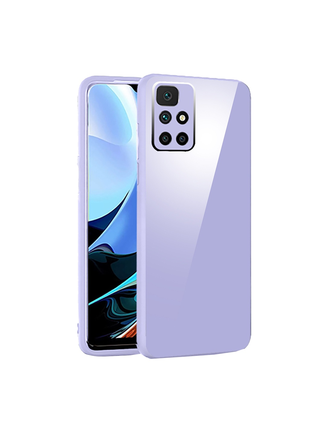 

Karwan Shock Proof REDMI 10 Prime Phone Back Cover, Purple