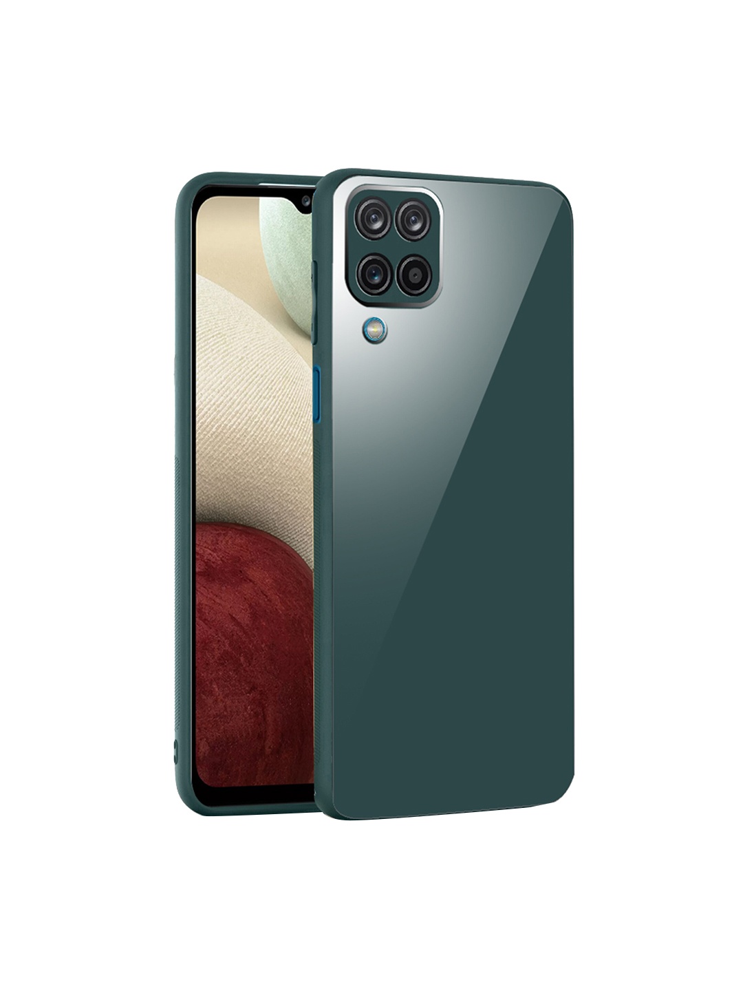 

Karwan Shock Proof Samsung Galaxy F62 Phone Back Cover, Green
